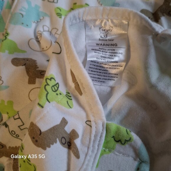 Set Of 3 Cambria Baby & Bubble Bear Swaddle Wraps SM/MED 0-3 Months Organic Cott - Picture 3 of 6